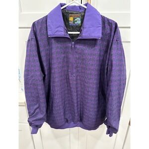 VTG Forrester's Purple‎ Pullover Jacket Windbreaker Made in USA M